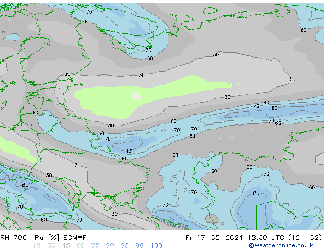 700 hPa Nispi Nem ECMWF Cu 17.05.2024 18 UTC