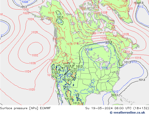 pression de l'air ECMWF dim 19.05.2024 06 UTC