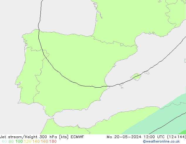 Jet stream ECMWF Seg 20.05.2024 12 UTC
