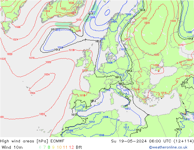Sturmfelder ECMWF So 19.05.2024 06 UTC