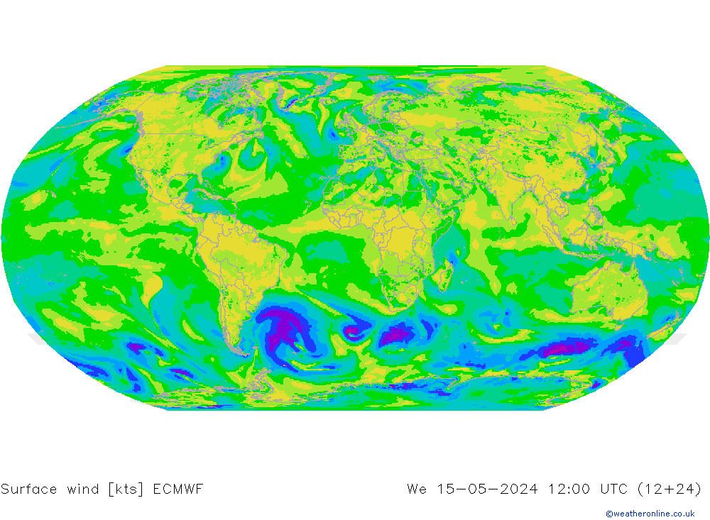 Bodenwind ECMWF Mi 15.05.2024 12 UTC