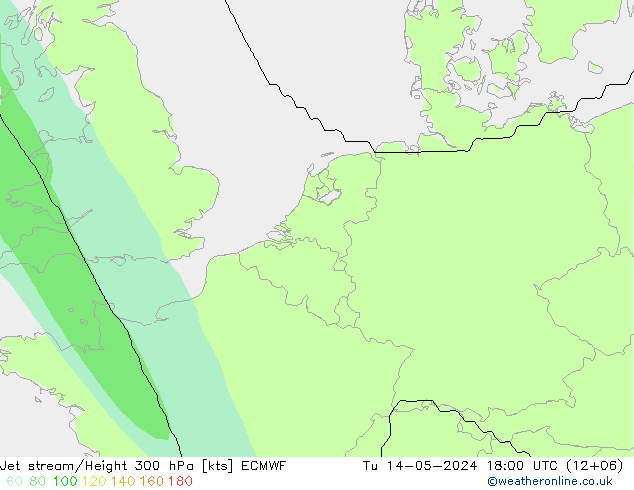 高速氣流 ECMWF 星期二 14.05.2024 18 UTC