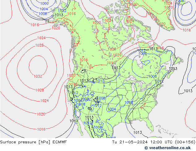 pression de l'air ECMWF mar 21.05.2024 12 UTC