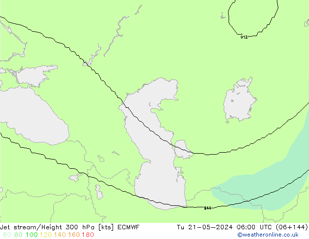 Jet Akımları ECMWF Sa 21.05.2024 06 UTC