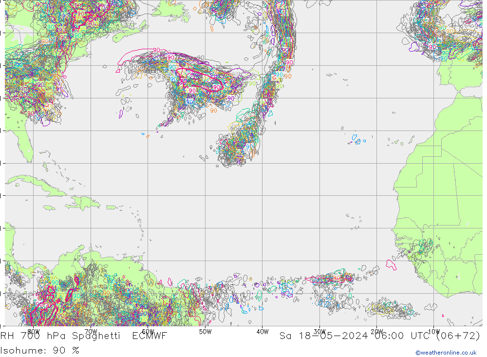 700 hPa Nispi Nem Spaghetti ECMWF Cts 18.05.2024 06 UTC