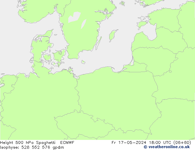 Hoogte 500 hPa Spaghetti ECMWF vr 17.05.2024 18 UTC