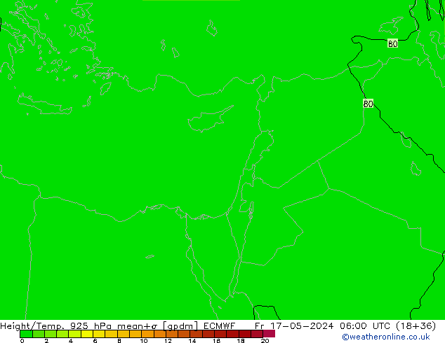 Hoogte/Temp. 925 hPa ECMWF vr 17.05.2024 06 UTC