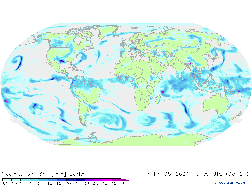Nied. akkumuliert (6Std) ECMWF Fr 17.05.2024 00 UTC