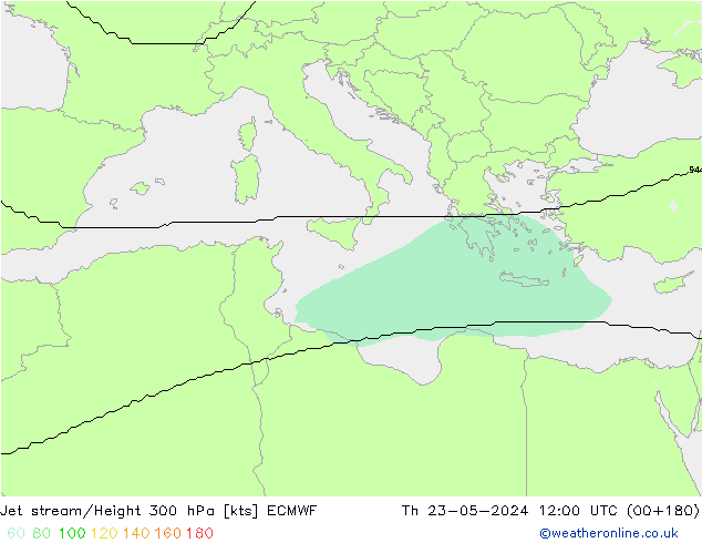 джет ECMWF чт 23.05.2024 12 UTC