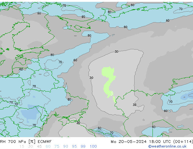 RV 700 hPa ECMWF ma 20.05.2024 18 UTC