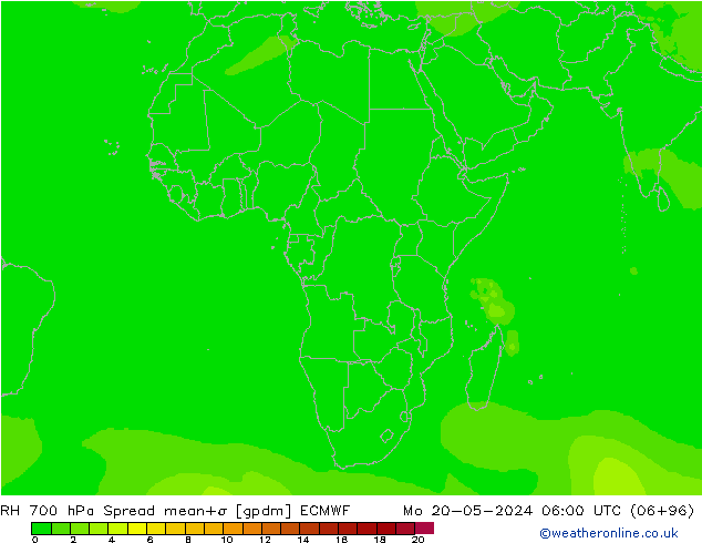 RV 700 hPa Spread ECMWF ma 20.05.2024 06 UTC