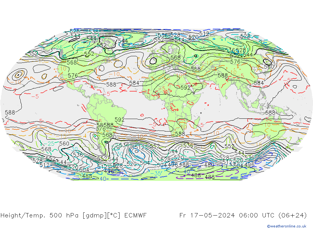 Height/Temp. 500 hPa ECMWF  17.05.2024 06 UTC