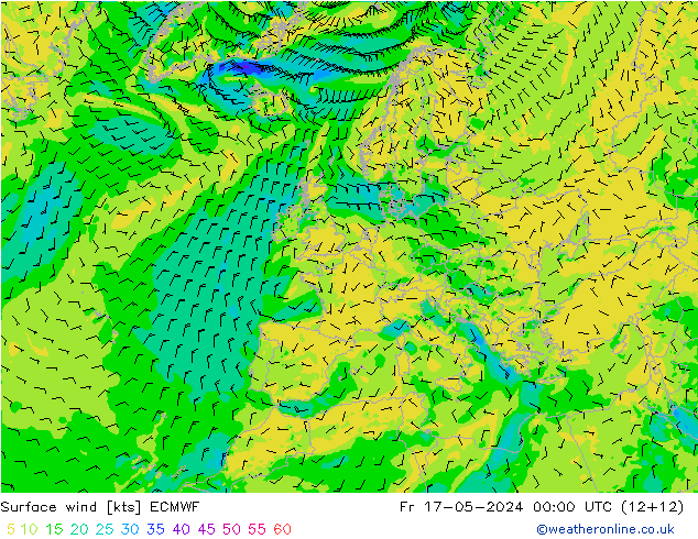  10 m ECMWF  17.05.2024 00 UTC