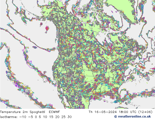 Temperaturkarte Spaghetti ECMWF Do 16.05.2024 18 UTC