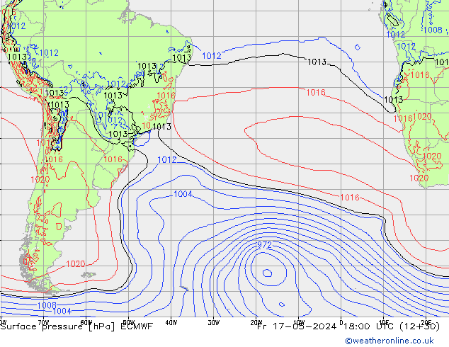 pression de l'air ECMWF ven 17.05.2024 18 UTC