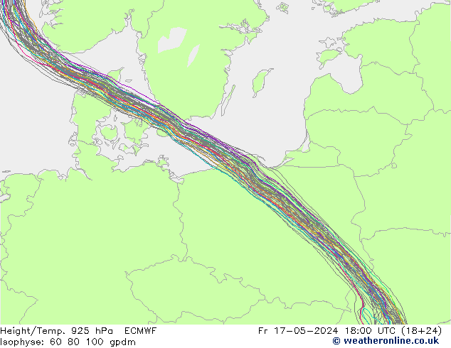 Yükseklik/Sıc. 925 hPa ECMWF Cu 17.05.2024 18 UTC