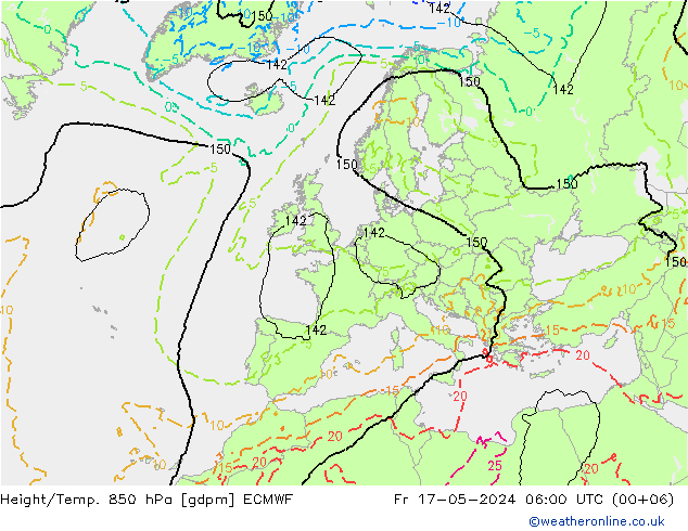 Height/Temp. 850 hPa ECMWF  17.05.2024 06 UTC