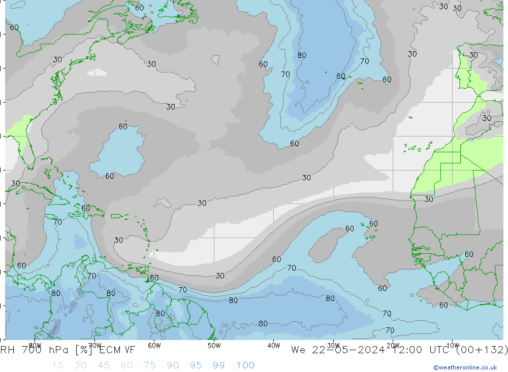 RV 700 hPa ECMWF wo 22.05.2024 12 UTC
