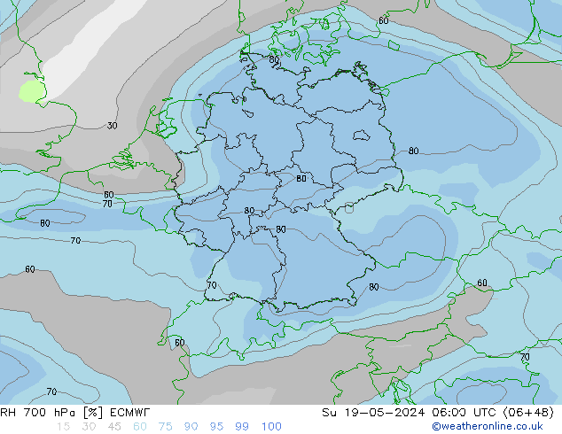 RV 700 hPa ECMWF zo 19.05.2024 06 UTC