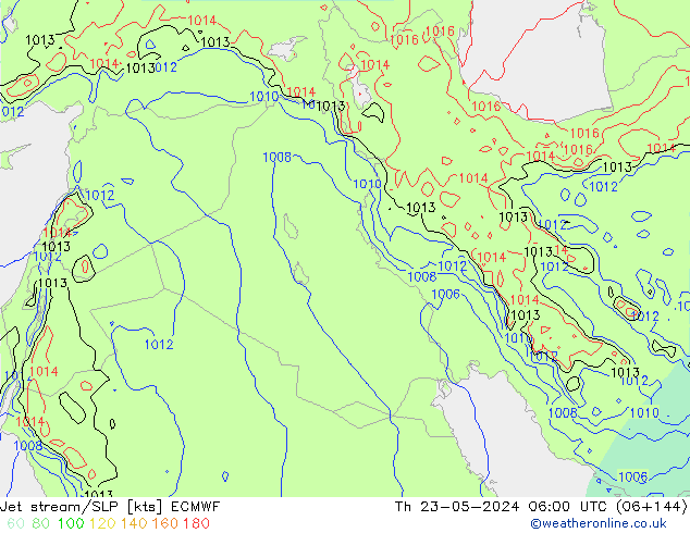 Courant-jet ECMWF jeu 23.05.2024 06 UTC