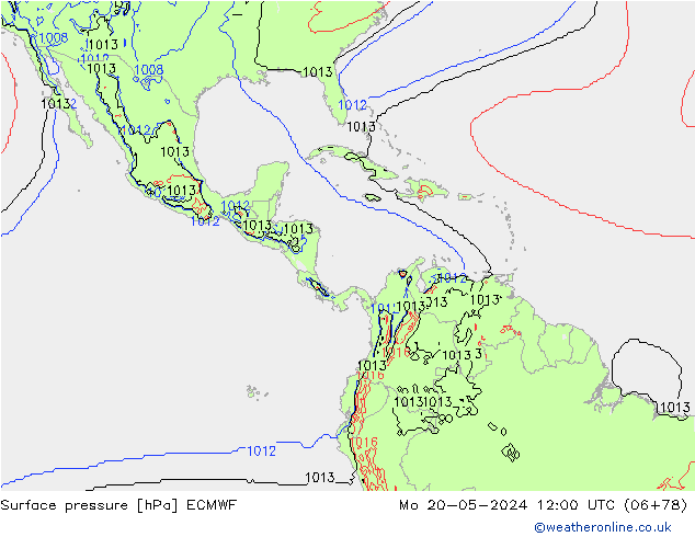 Surface pressure ECMWF Mo 20.05.2024 12 UTC