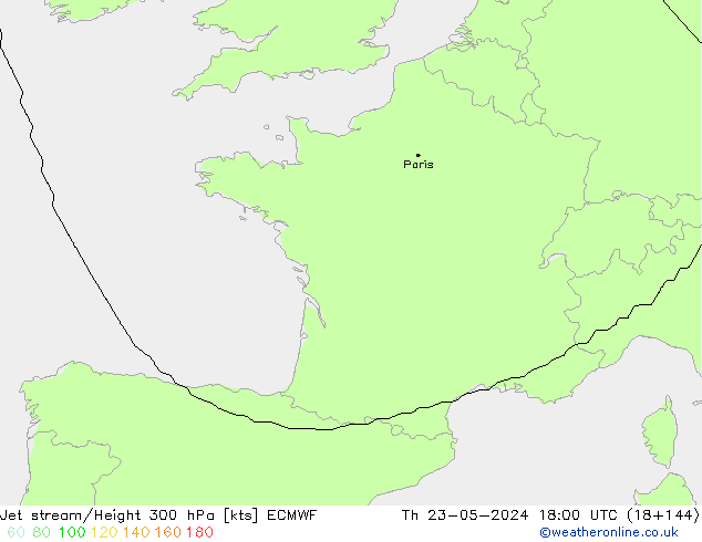Courant-jet ECMWF jeu 23.05.2024 18 UTC