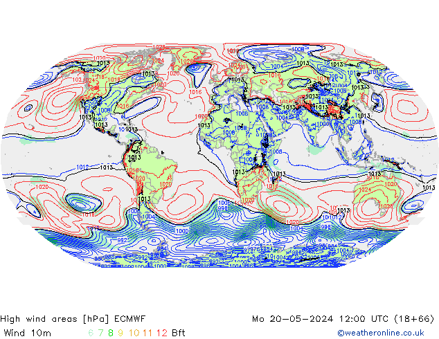 Windvelden ECMWF ma 20.05.2024 12 UTC