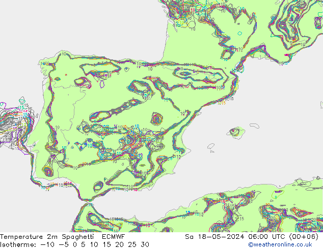     Spaghetti ECMWF  18.05.2024 06 UTC