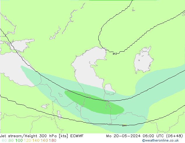 Jet Akımları ECMWF Pzt 20.05.2024 06 UTC