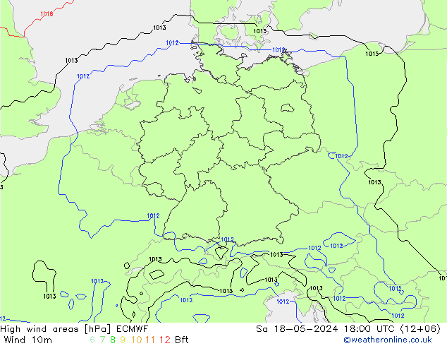 Sturmfelder ECMWF Sa 18.05.2024 18 UTC