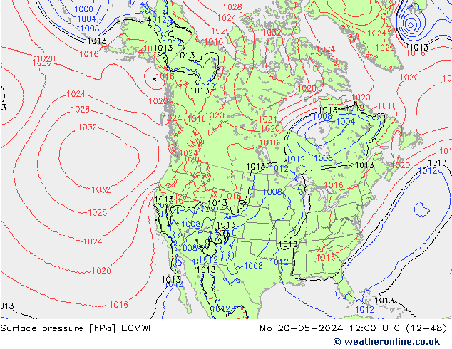 pression de l'air ECMWF lun 20.05.2024 12 UTC
