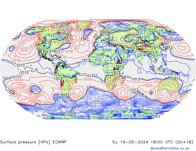ciśnienie ECMWF nie. 19.05.2024 18 UTC