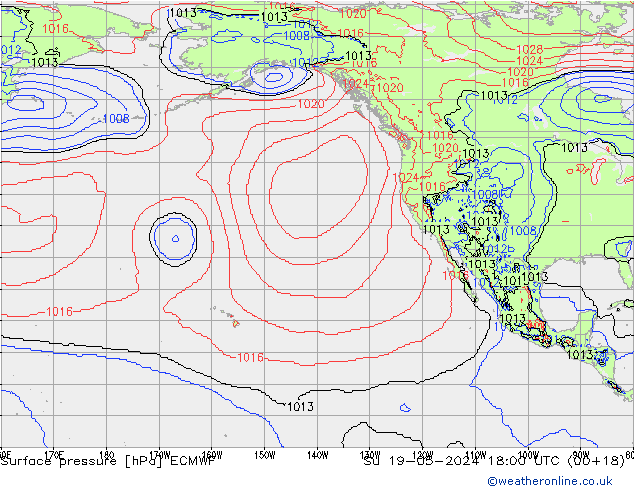 Surface pressure ECMWF Su 19.05.2024 18 UTC