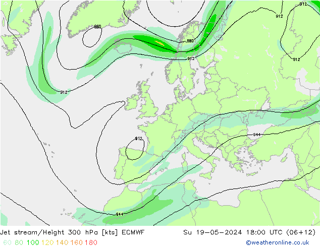 Courant-jet ECMWF dim 19.05.2024 18 UTC
