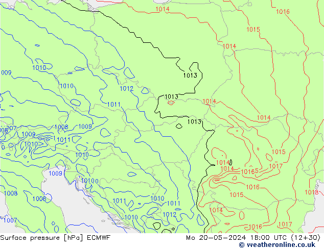 Surface pressure ECMWF Mo 20.05.2024 18 UTC