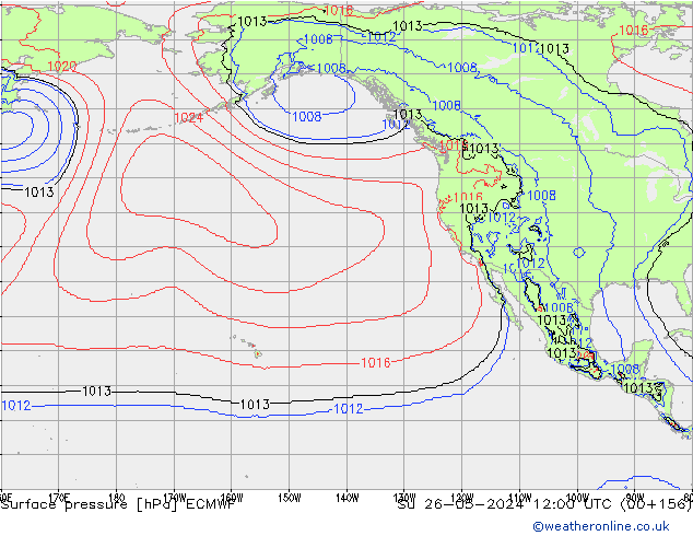 Surface pressure ECMWF Su 26.05.2024 12 UTC