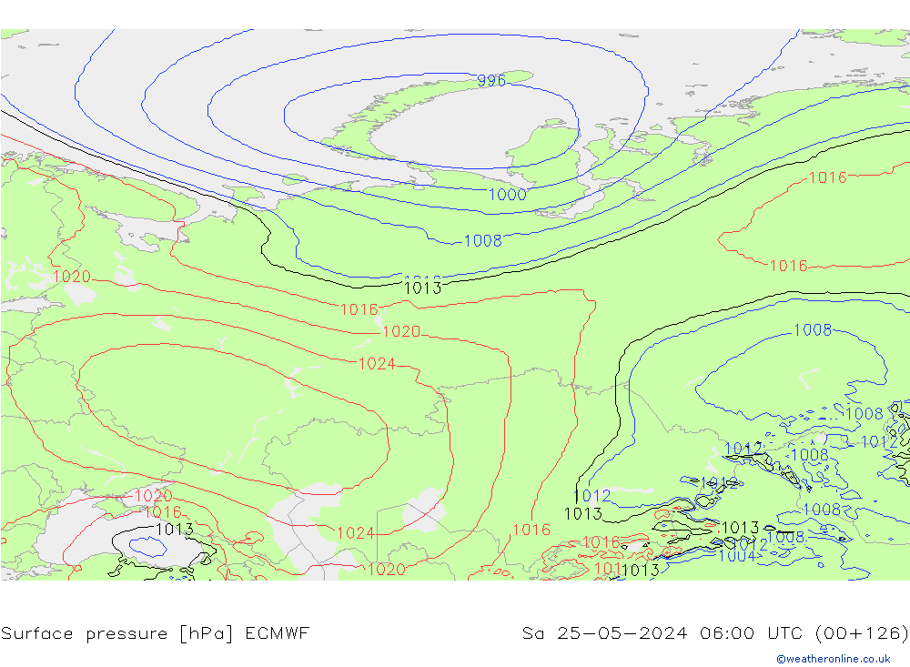 Yer basıncı ECMWF Cts 25.05.2024 06 UTC