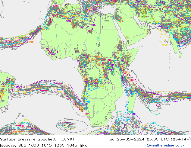 ciśnienie Spaghetti ECMWF nie. 26.05.2024 06 UTC