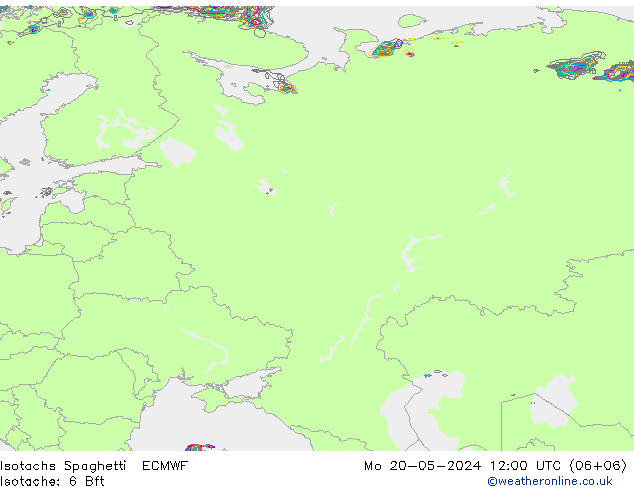 Isotachen Spaghetti ECMWF ma 20.05.2024 12 UTC