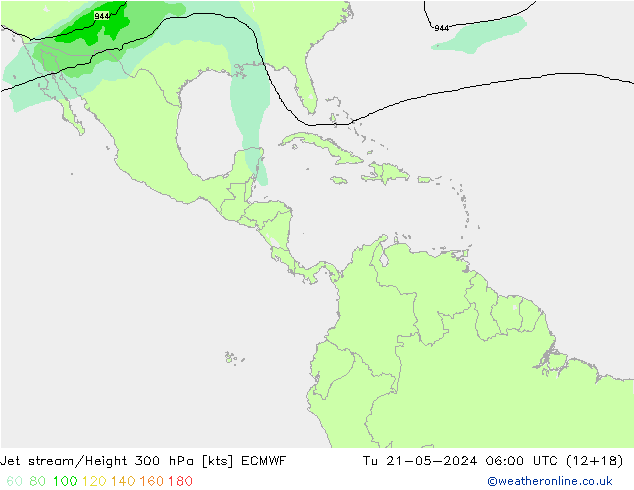 Jet Akımları ECMWF Sa 21.05.2024 06 UTC