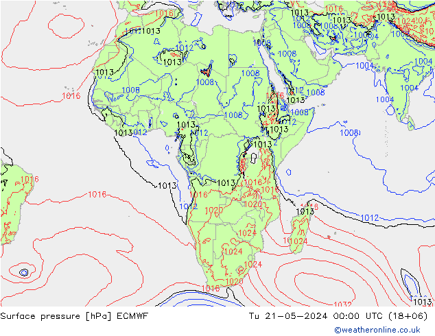 pression de l'air ECMWF mar 21.05.2024 00 UTC