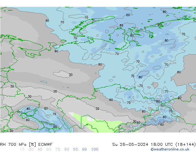 RV 700 hPa ECMWF zo 26.05.2024 18 UTC