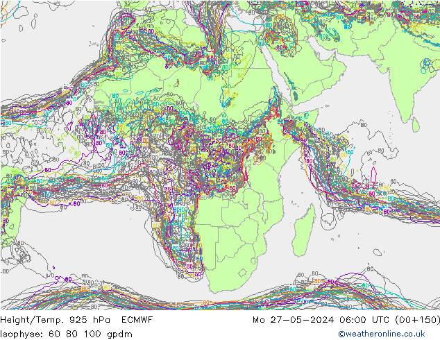 Height/Temp. 925 hPa ECMWF Seg 27.05.2024 06 UTC