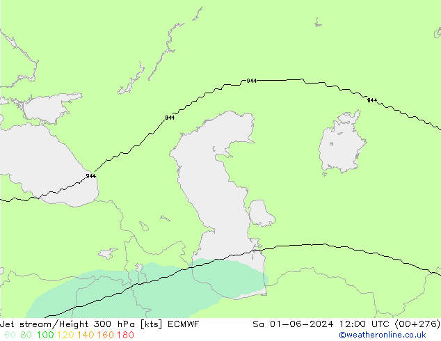 Straalstroom ECMWF za 01.06.2024 12 UTC