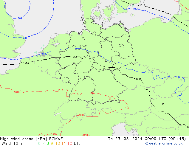 Sturmfelder ECMWF Do 23.05.2024 00 UTC