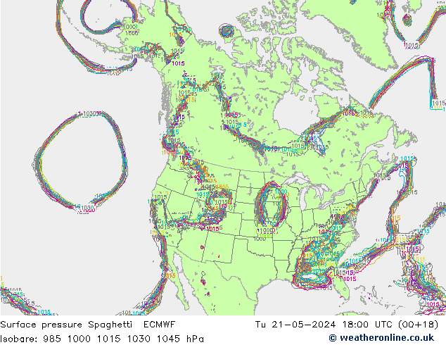 pression de l'air Spaghetti ECMWF mar 21.05.2024 18 UTC