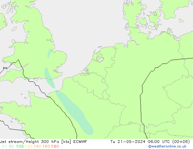 Polarjet ECMWF Di 21.05.2024 06 UTC