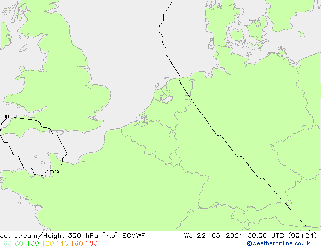 Polarjet ECMWF Mi 22.05.2024 00 UTC