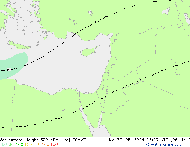Jet Akımları ECMWF Pzt 27.05.2024 06 UTC