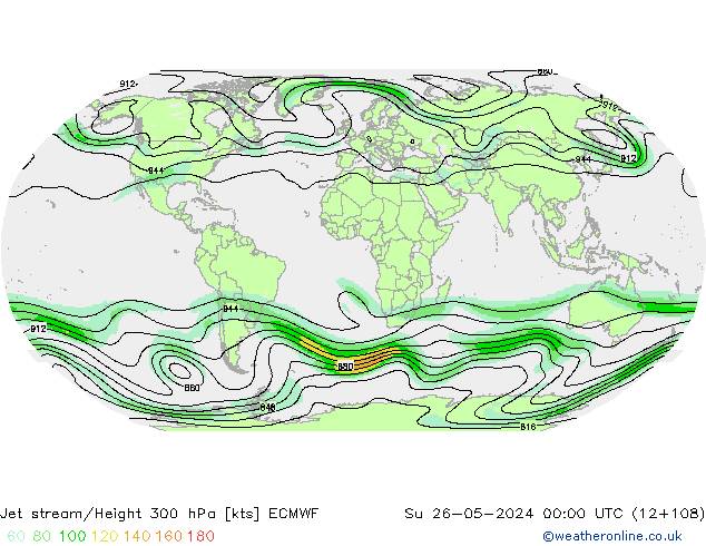 Courant-jet ECMWF dim 26.05.2024 00 UTC